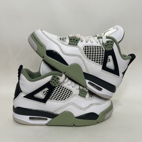 Nike Shoes - Nike Air Jordan 4 Retro WMNS “Seafoam/White Oil Green”